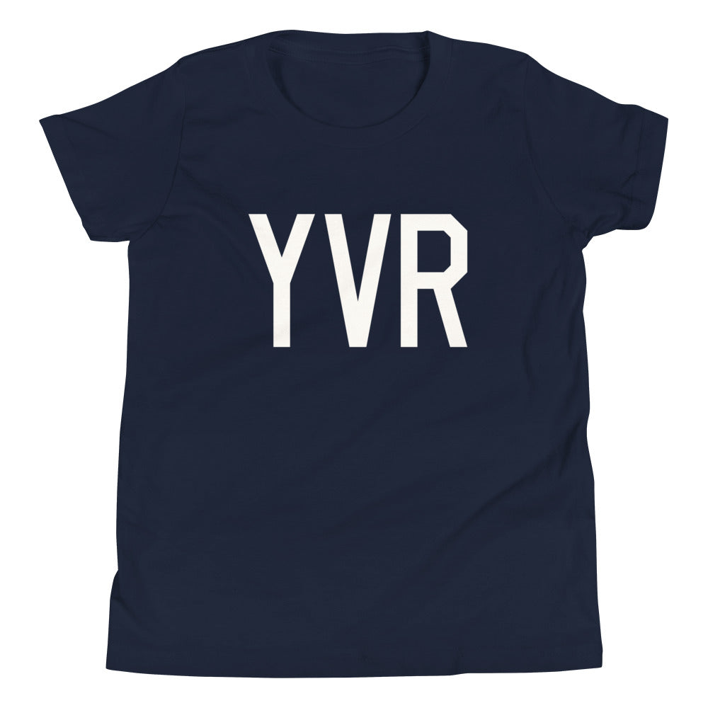 Kid's T-Shirt - White Graphic • YVR Vancouver • YHM Designs - Image 05