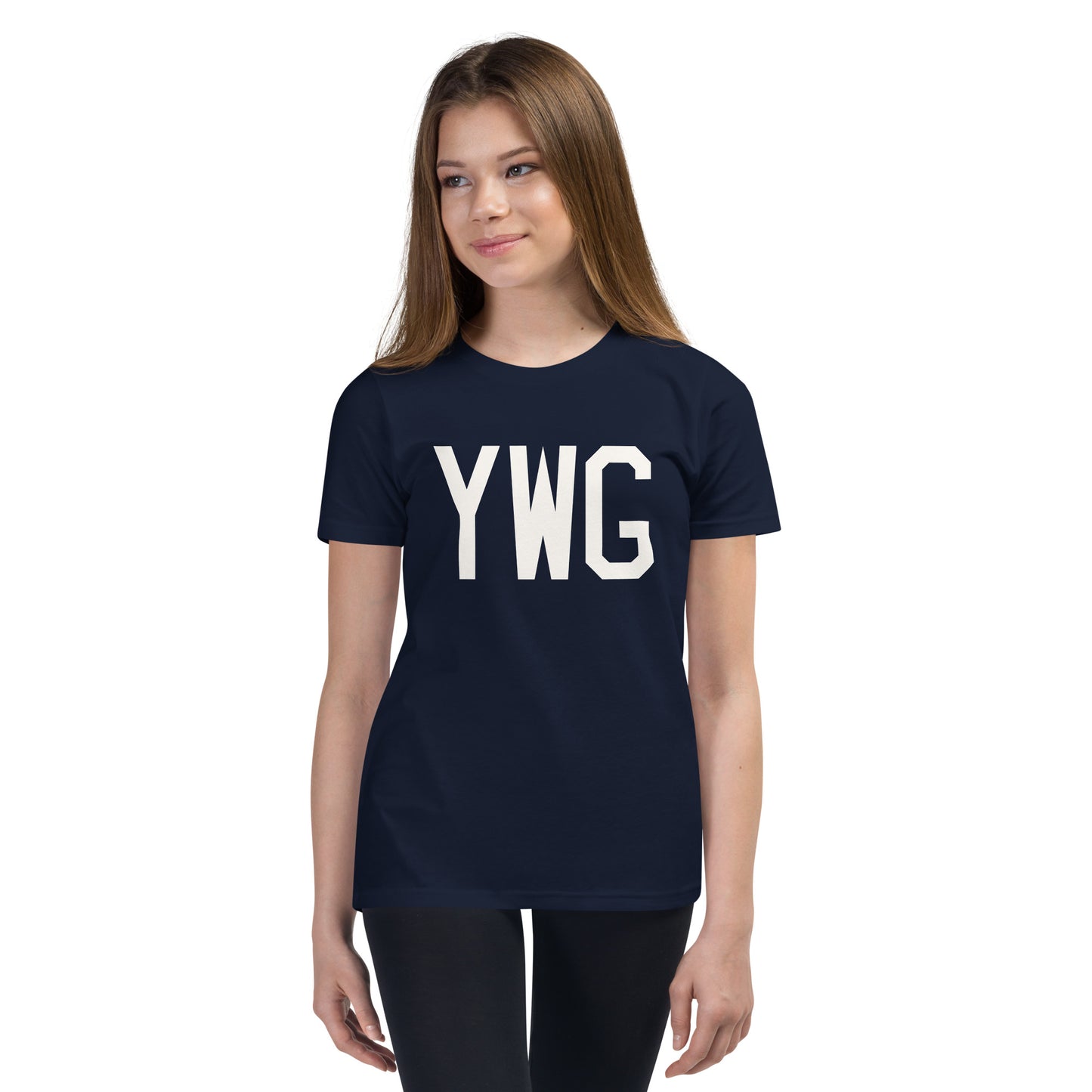 Kid's T-Shirt - White Graphic • YWG Winnipeg • YHM Designs - Image 04