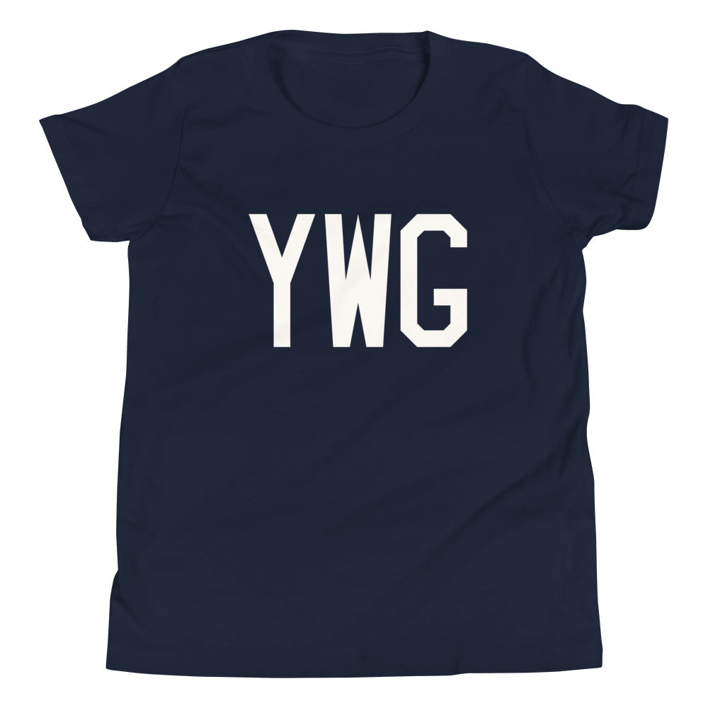 Kid's T-Shirt - White Graphic • YWG Winnipeg • YHM Designs - Image 05