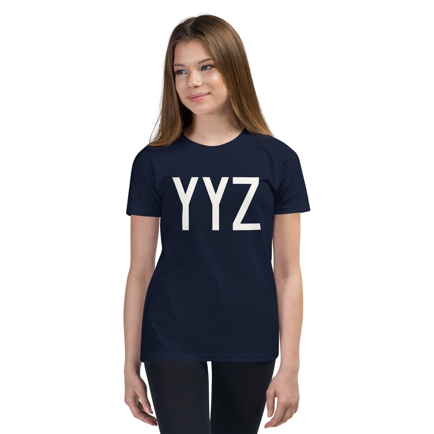 Kid's T-Shirt - White Graphic • YYZ Toronto • YHM Designs - Image 04