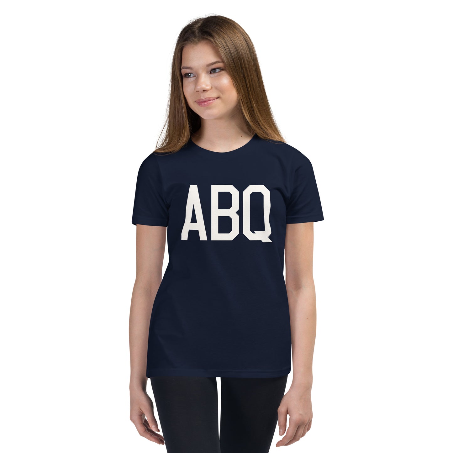Kid's T-Shirt - White Graphic • ABQ Albuquerque • YHM Designs - Image 04