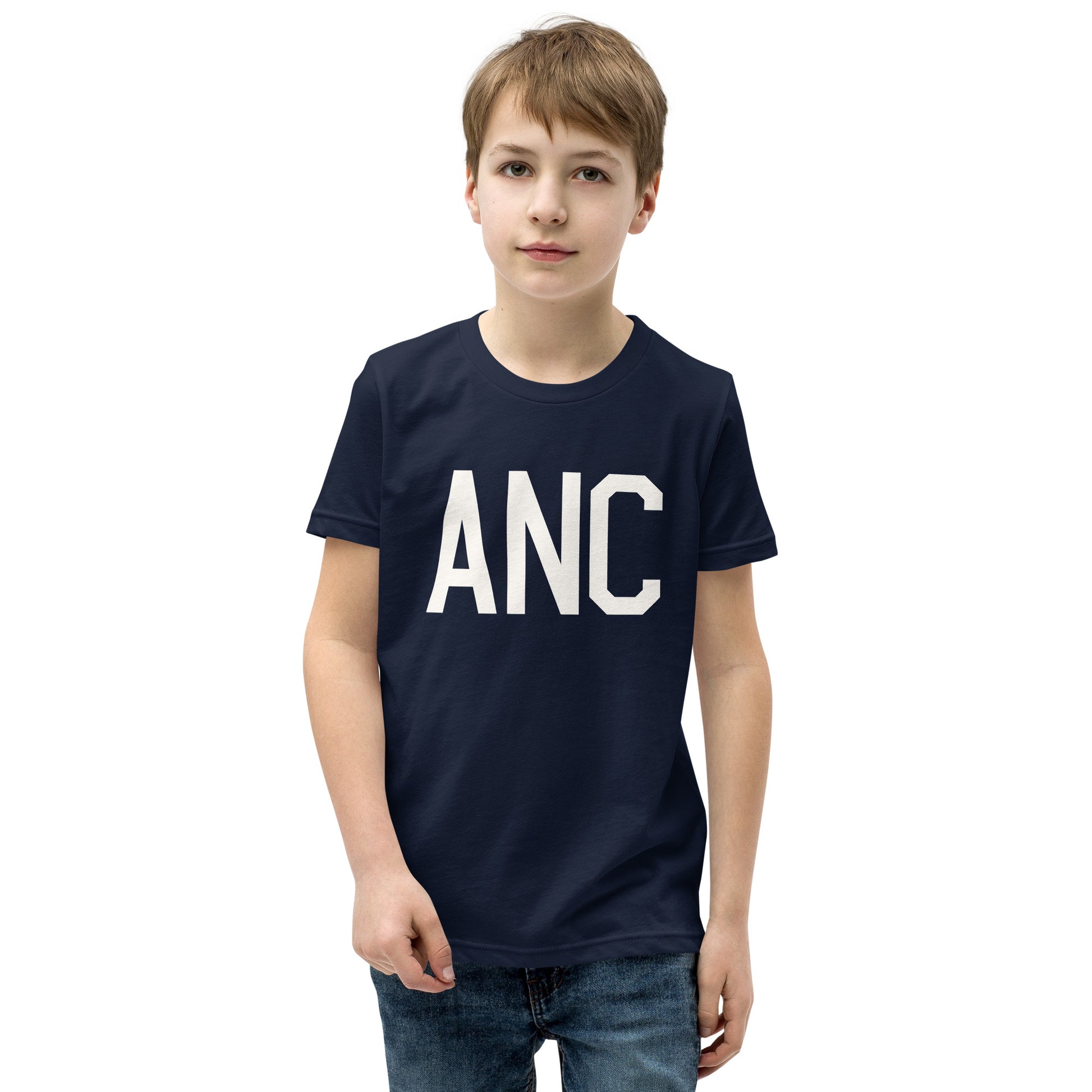 Kid's T-Shirt - White Graphic • ANC Anchorage • YHM Designs - Image 03