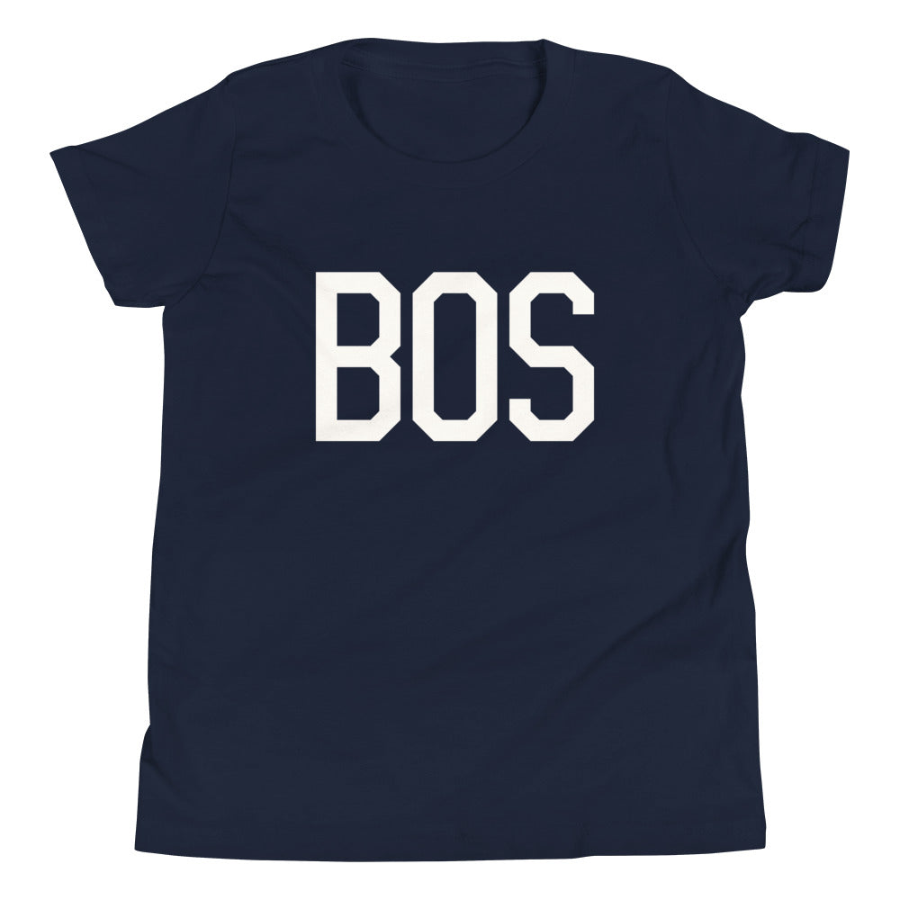 Kid's T-Shirt - White Graphic • BOS Boston • YHM Designs - Image 05