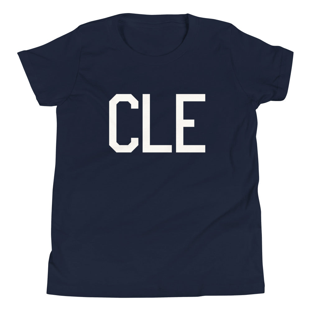 Kid's T-Shirt - White Graphic • CLE Cleveland • YHM Designs - Image 05