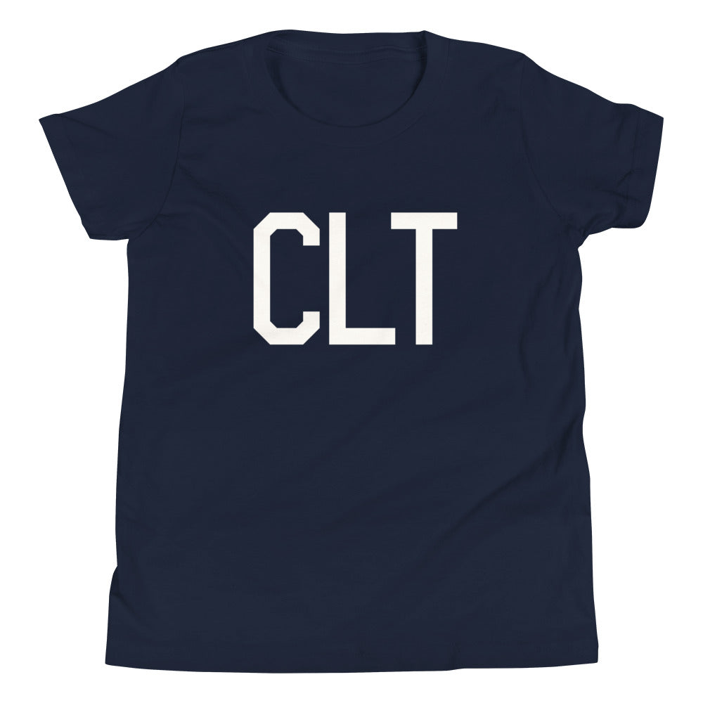 Kid's T-Shirt - White Graphic • CLT Charlotte • YHM Designs - Image 05
