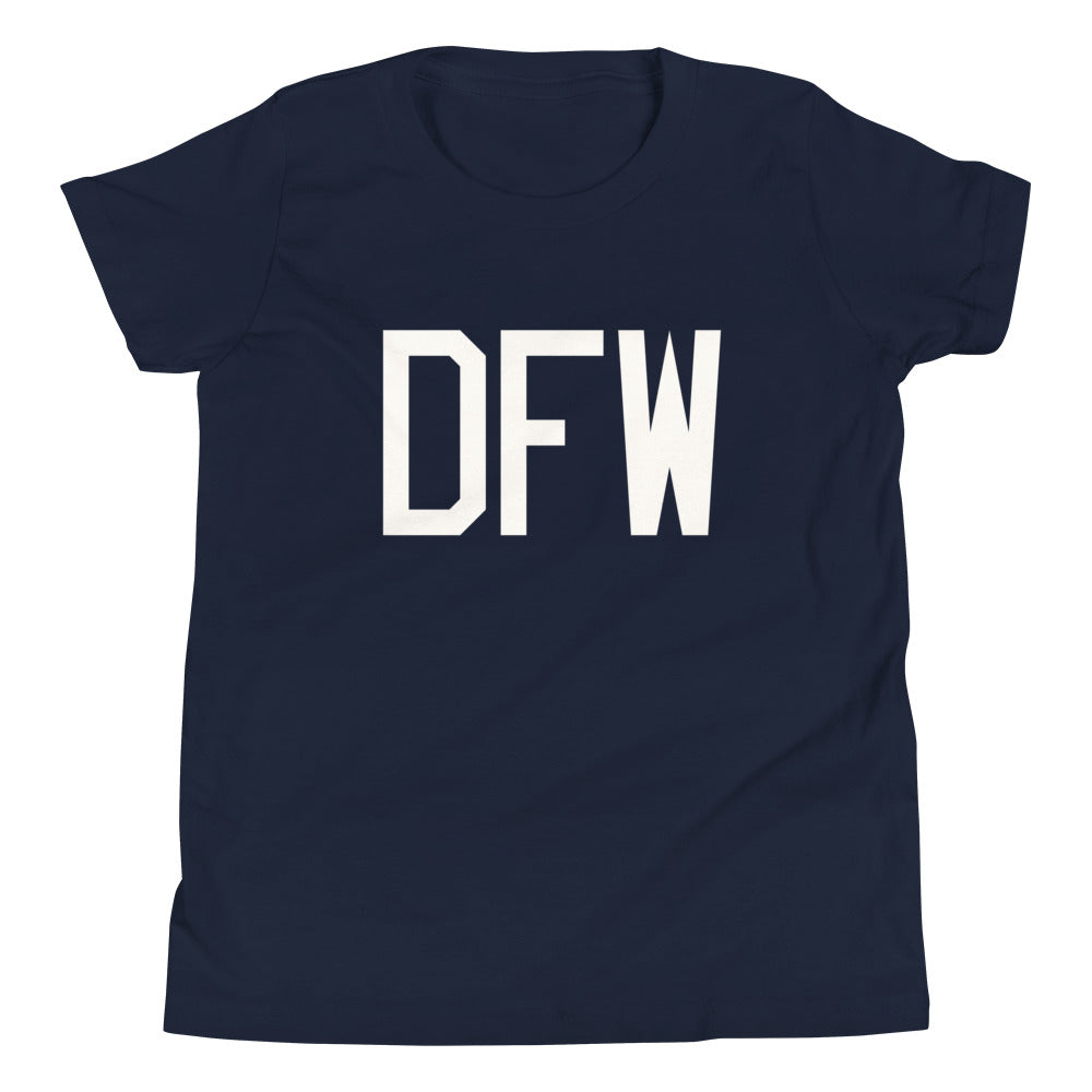 Kid's T-Shirt - White Graphic • DFW Dallas • YHM Designs - Image 05