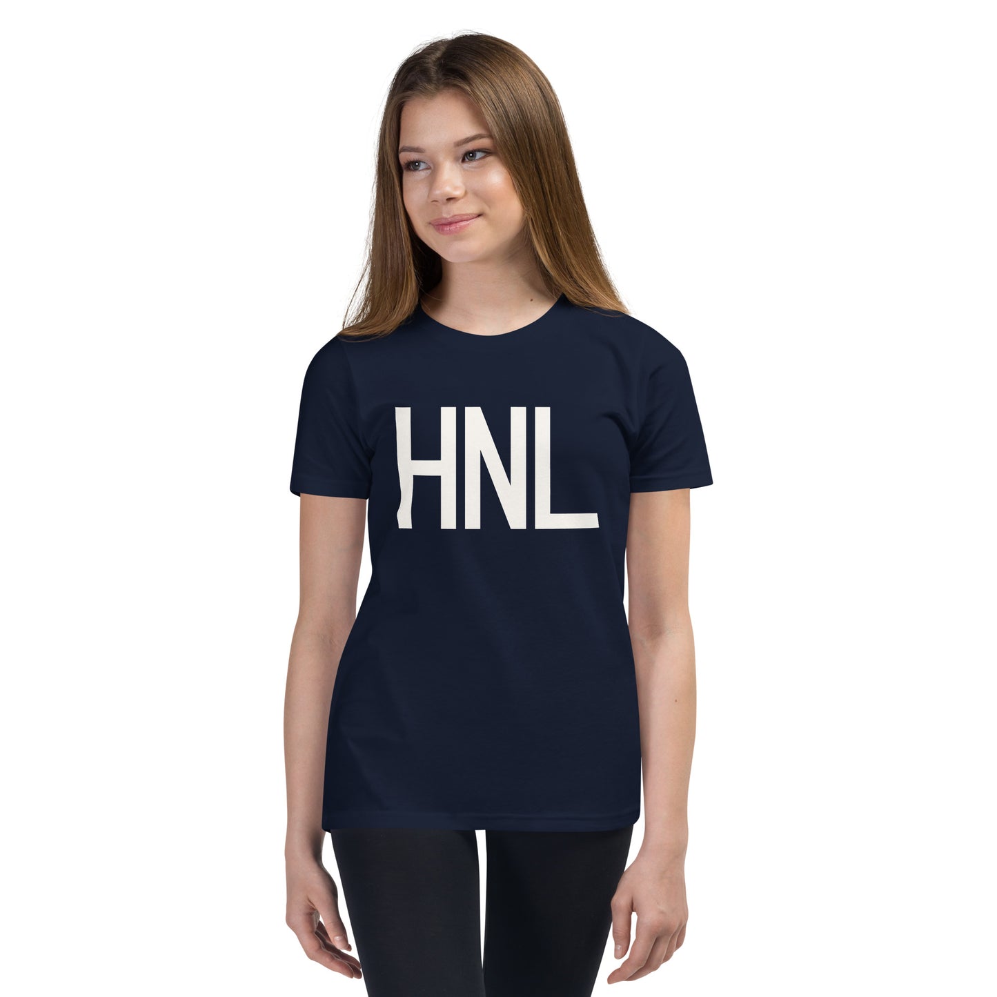 Kid's T-Shirt - White Graphic • HNL Honolulu • YHM Designs - Image 04