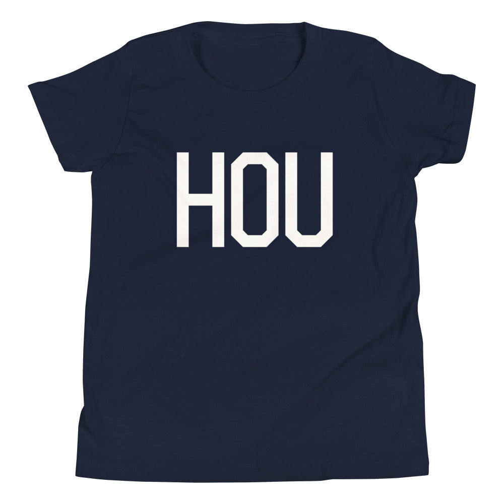 Kid's T-Shirt - White Graphic • HOU Houston • YHM Designs - Image 05