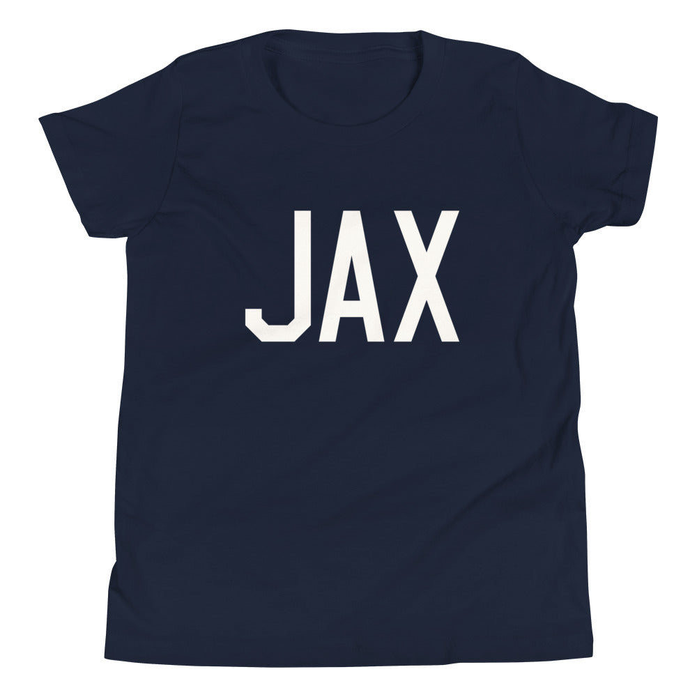Kid's T-Shirt - White Graphic • JAX Jacksonville • YHM Designs - Image 05