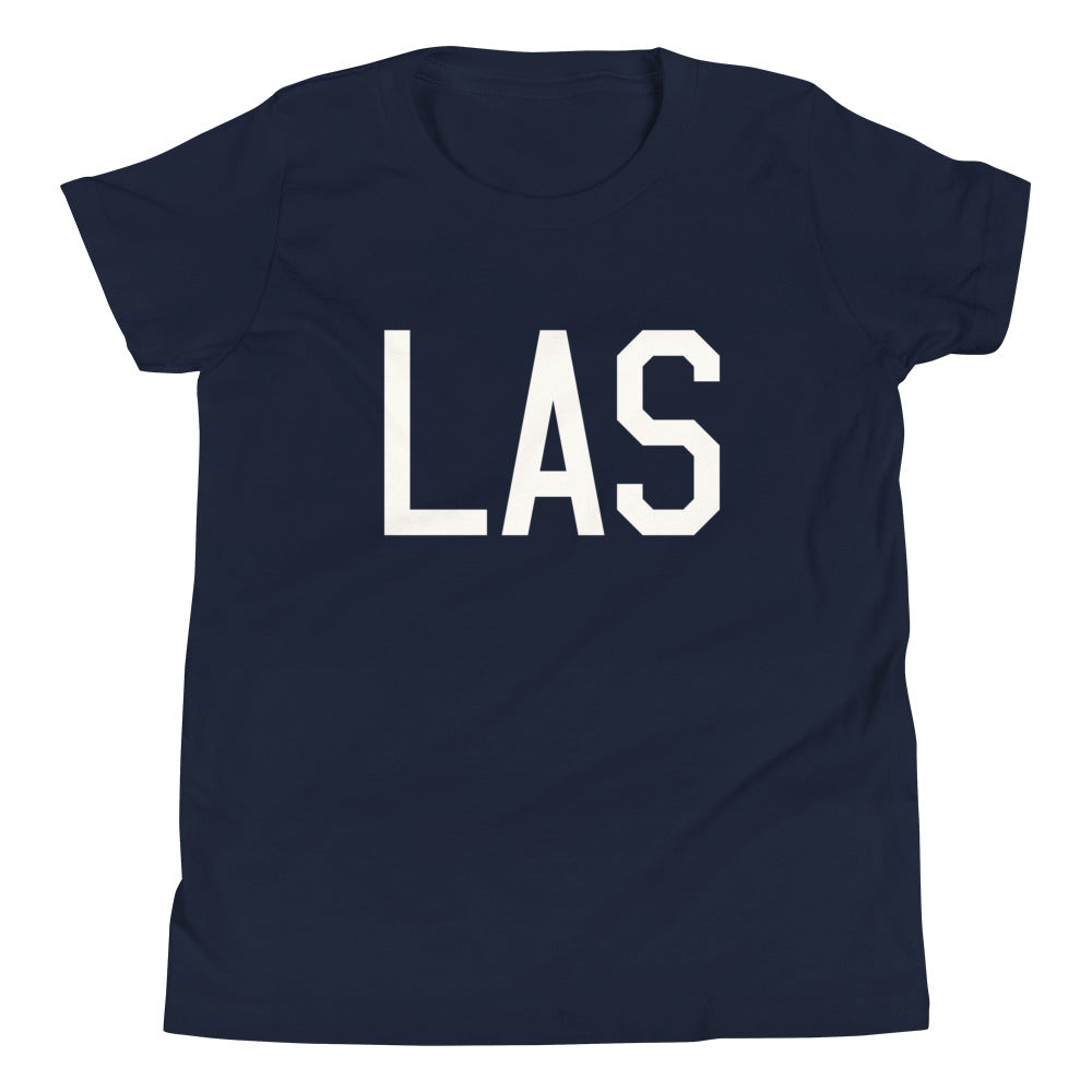 Kid's T-Shirt - White Graphic • LAS Las Vegas • YHM Designs - Image 05