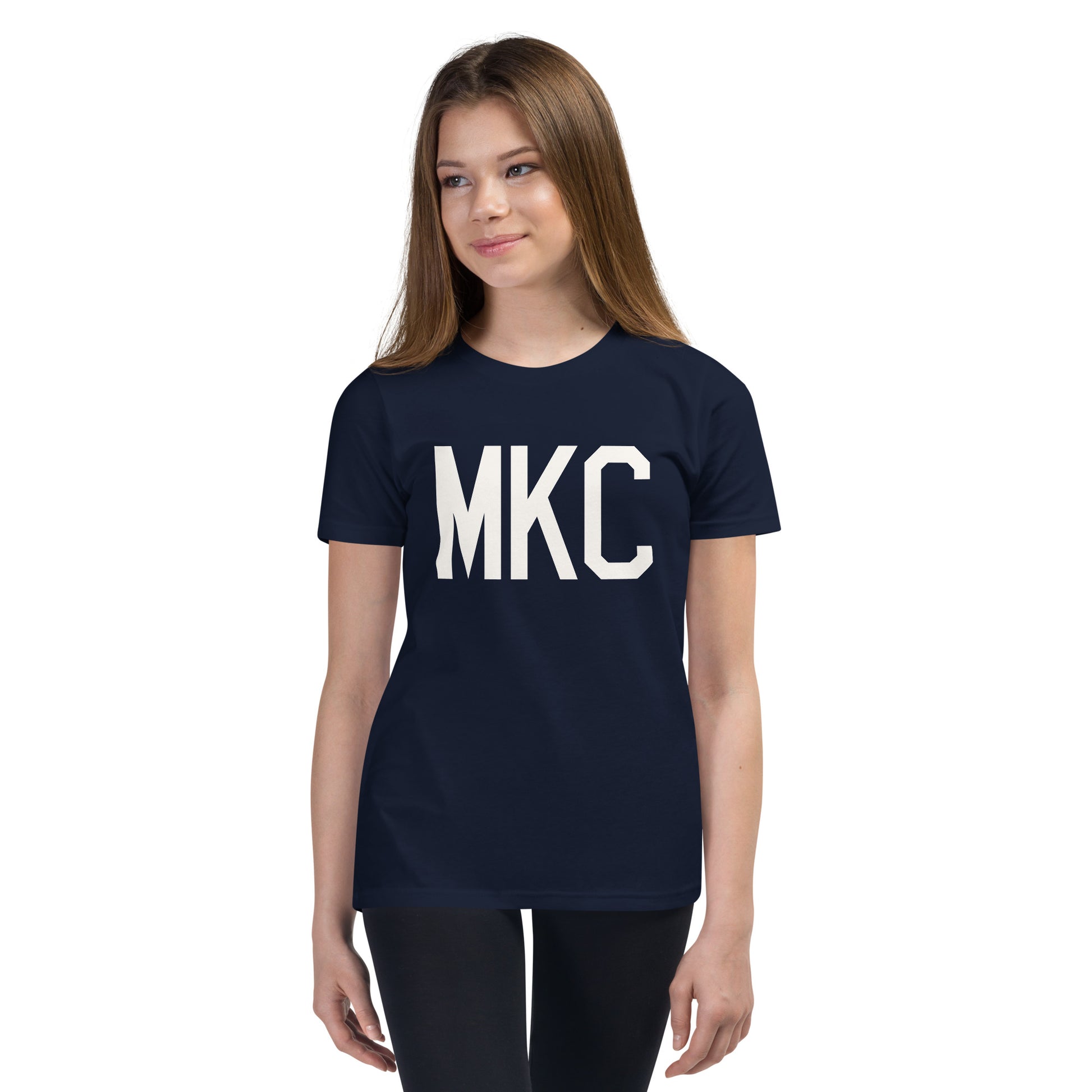 Kid's T-Shirt - White Graphic • MKC Kansas City • YHM Designs - Image 04