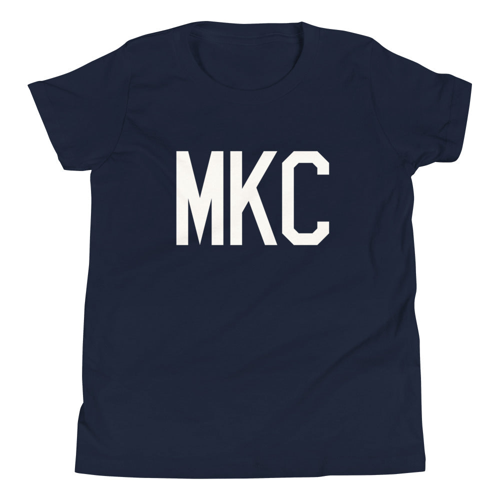 Kid's T-Shirt - White Graphic • MKC Kansas City • YHM Designs - Image 05