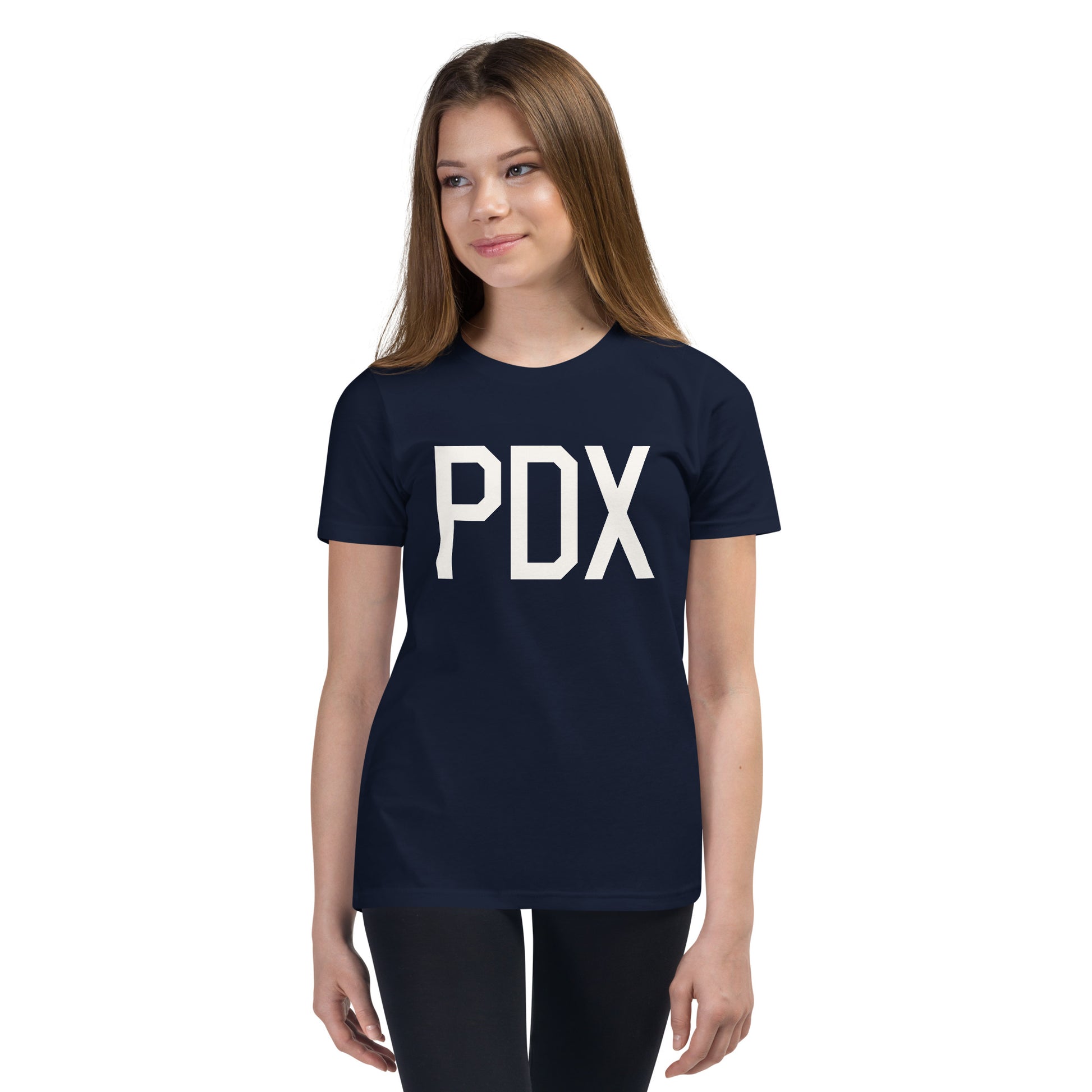 Kid's T-Shirt - White Graphic • PDX Portland • YHM Designs - Image 04