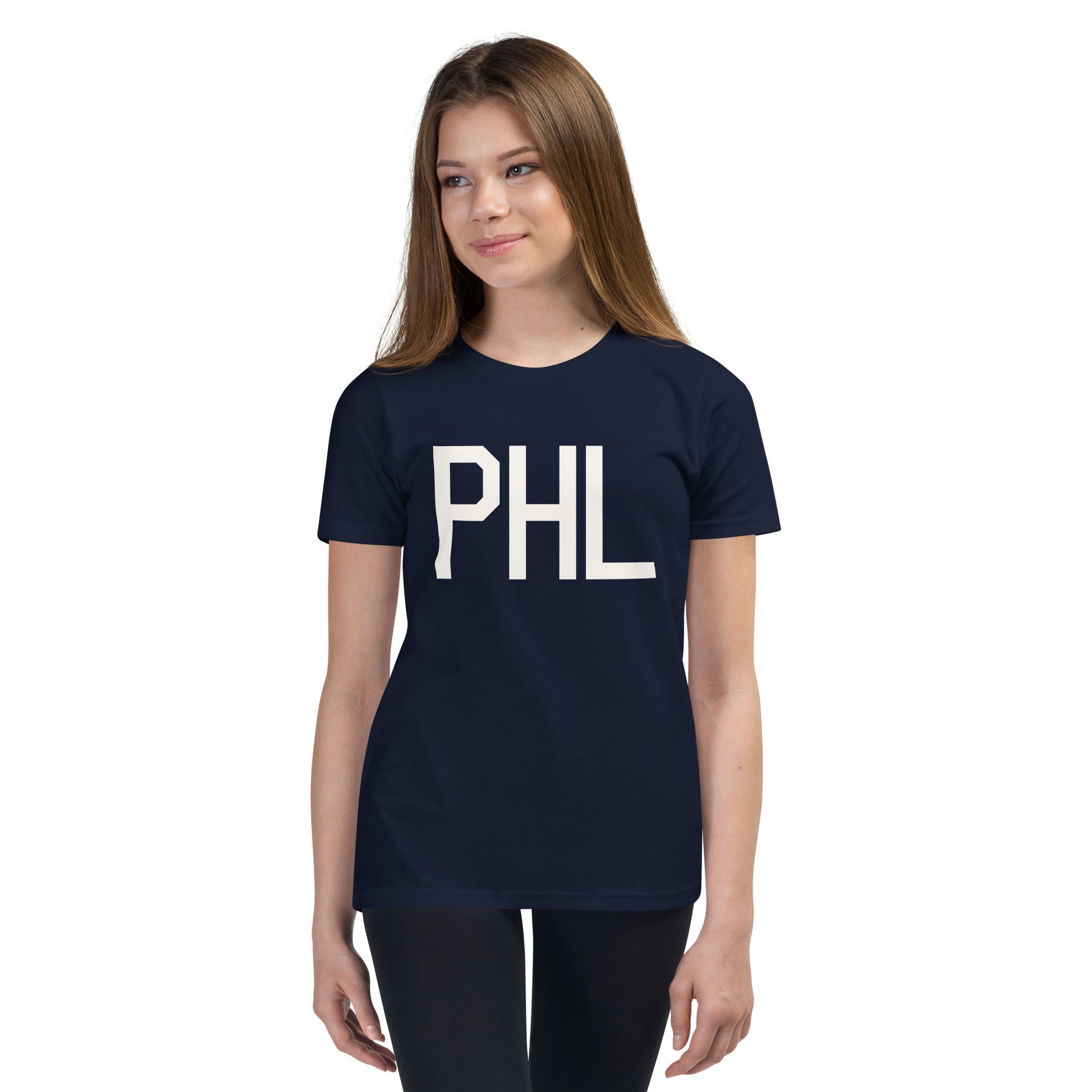 Kid's T-Shirt - White Graphic • PHL Philadelphia • YHM Designs - Image 04