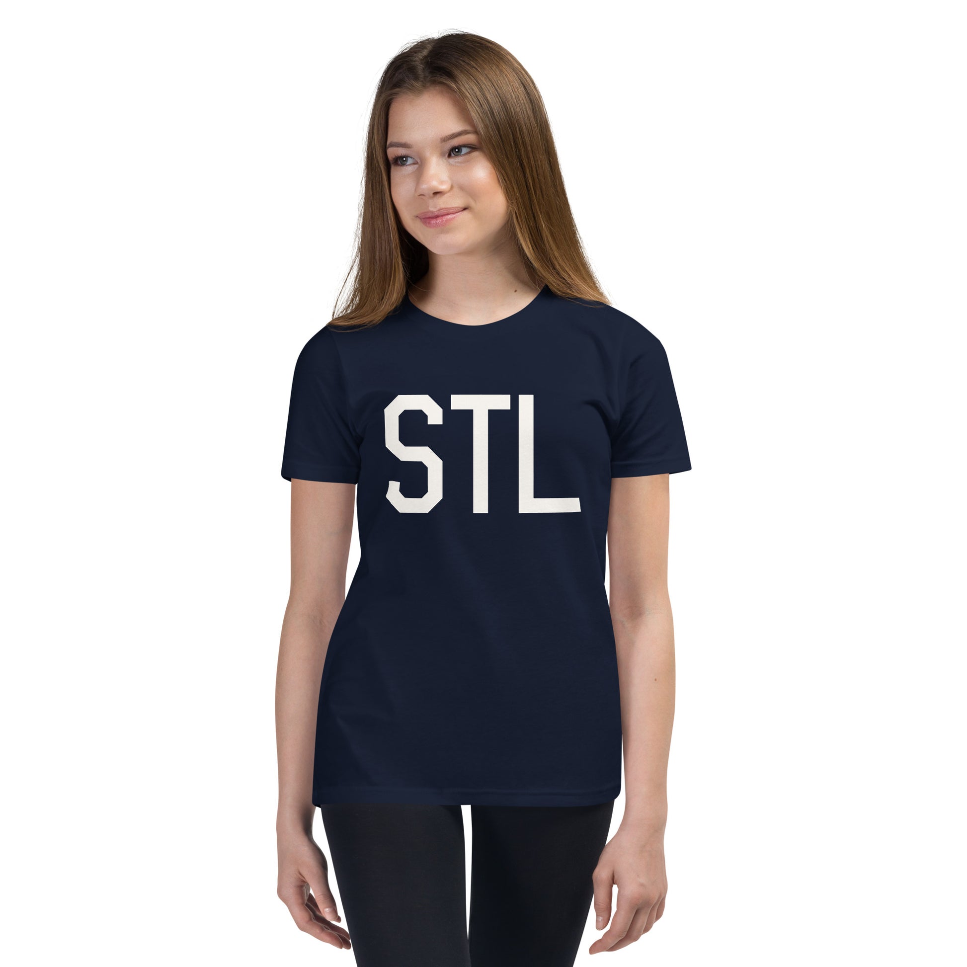 Kid's T-Shirt - White Graphic • STL St. Louis • YHM Designs - Image 04