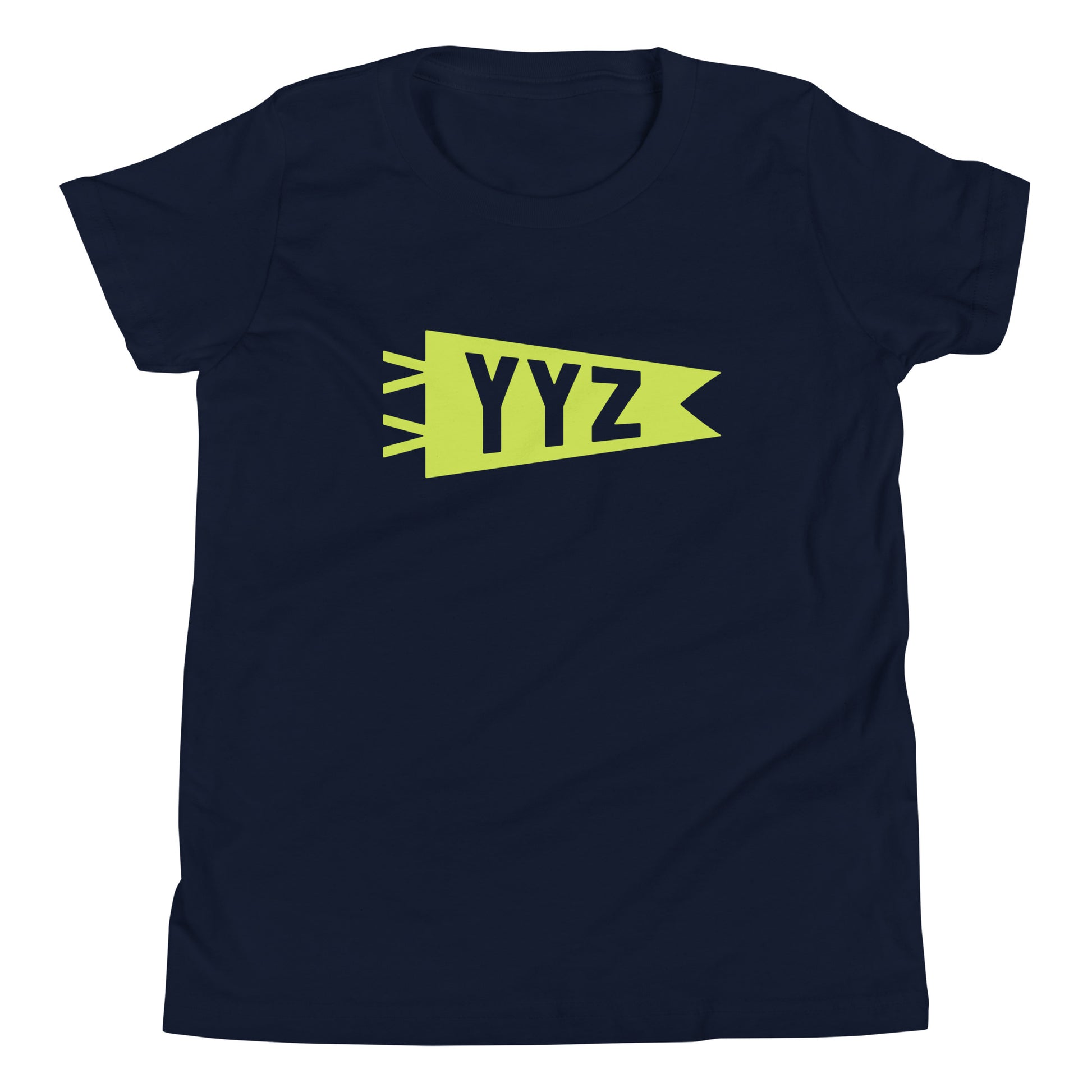 Kid's Airport Code Tee - Green Graphic • YYZ Toronto • YHM Designs - Image 01