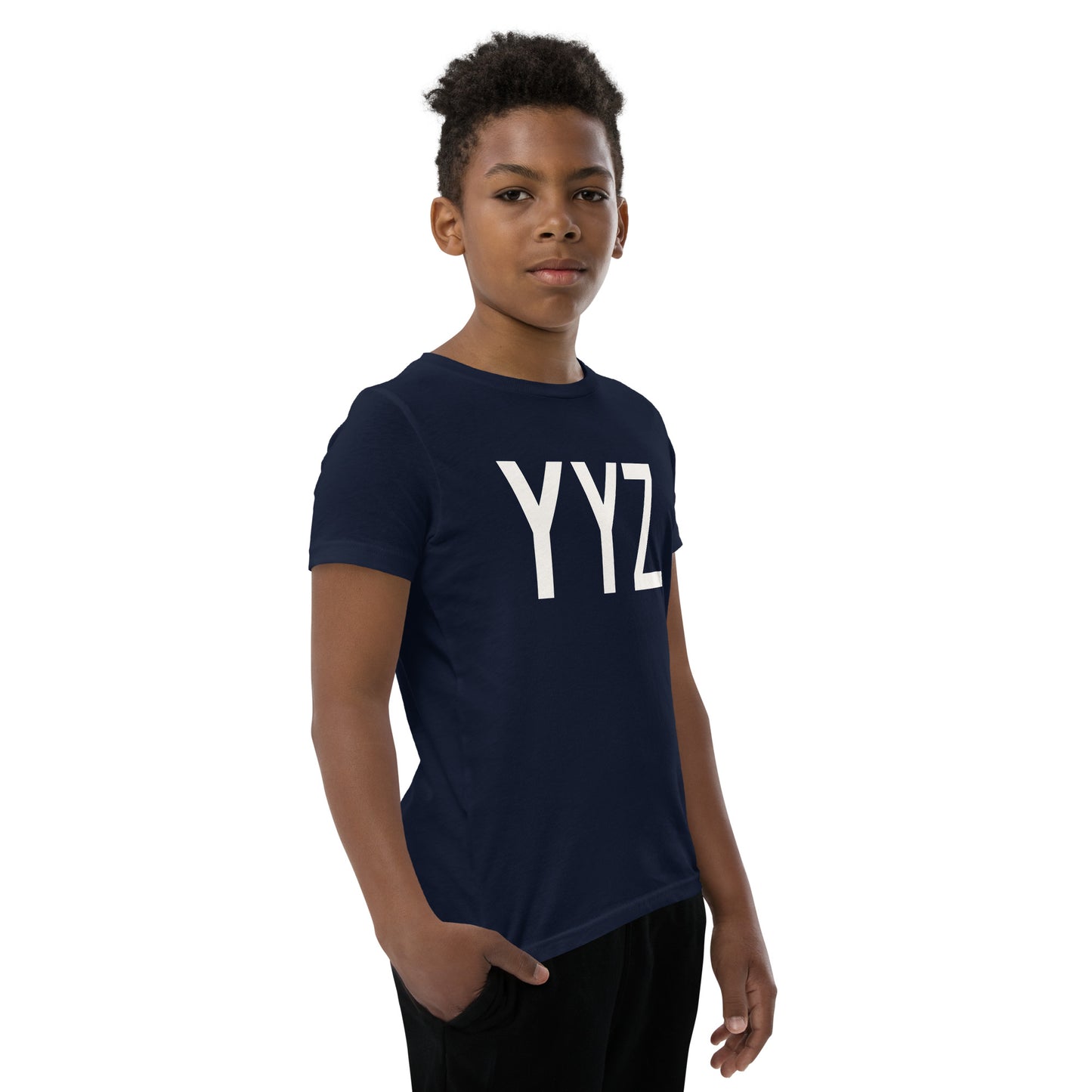 Kid's T-Shirt - White Graphic • YYZ Toronto • YHM Designs - Image 08
