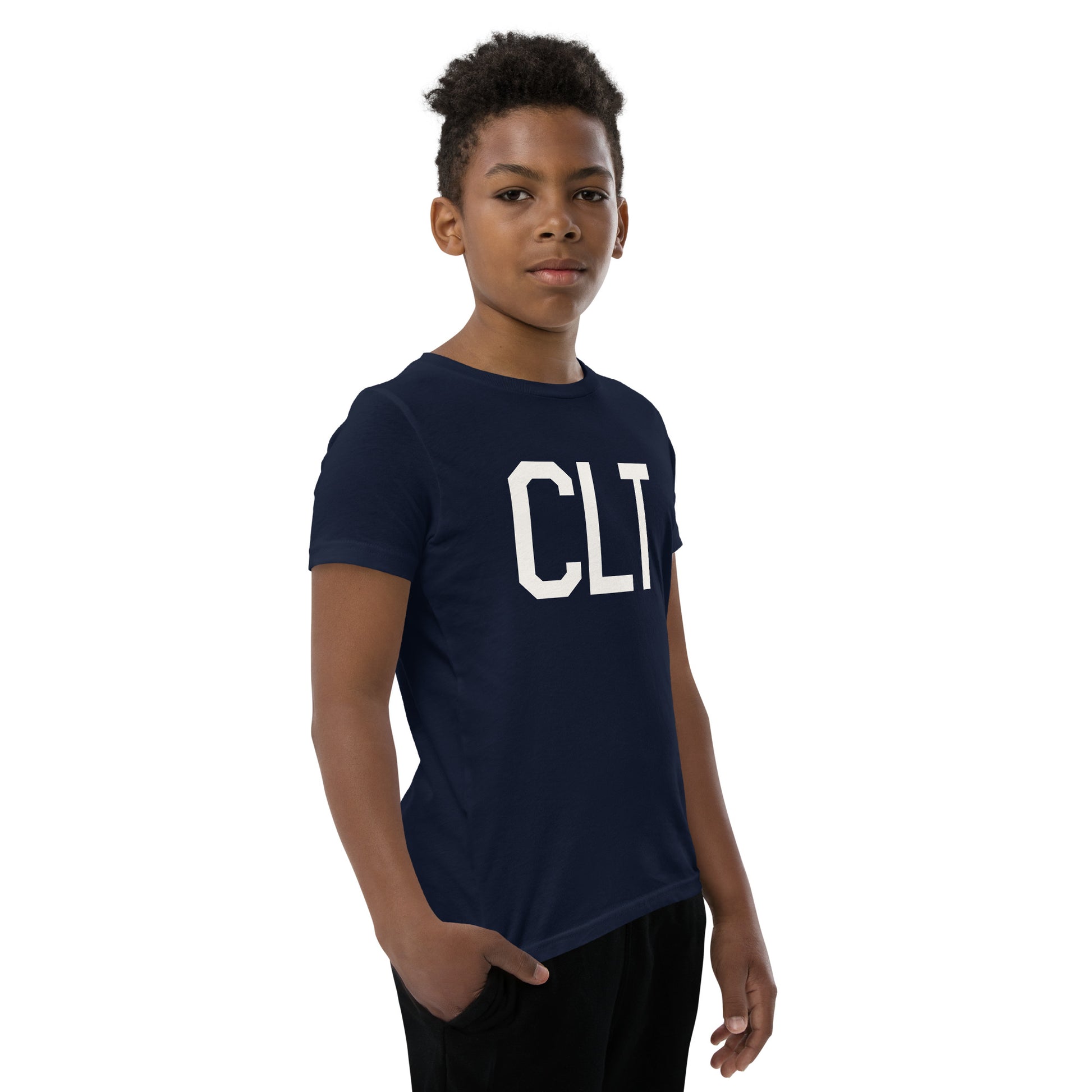 Kid's T-Shirt - White Graphic • CLT Charlotte • YHM Designs - Image 08