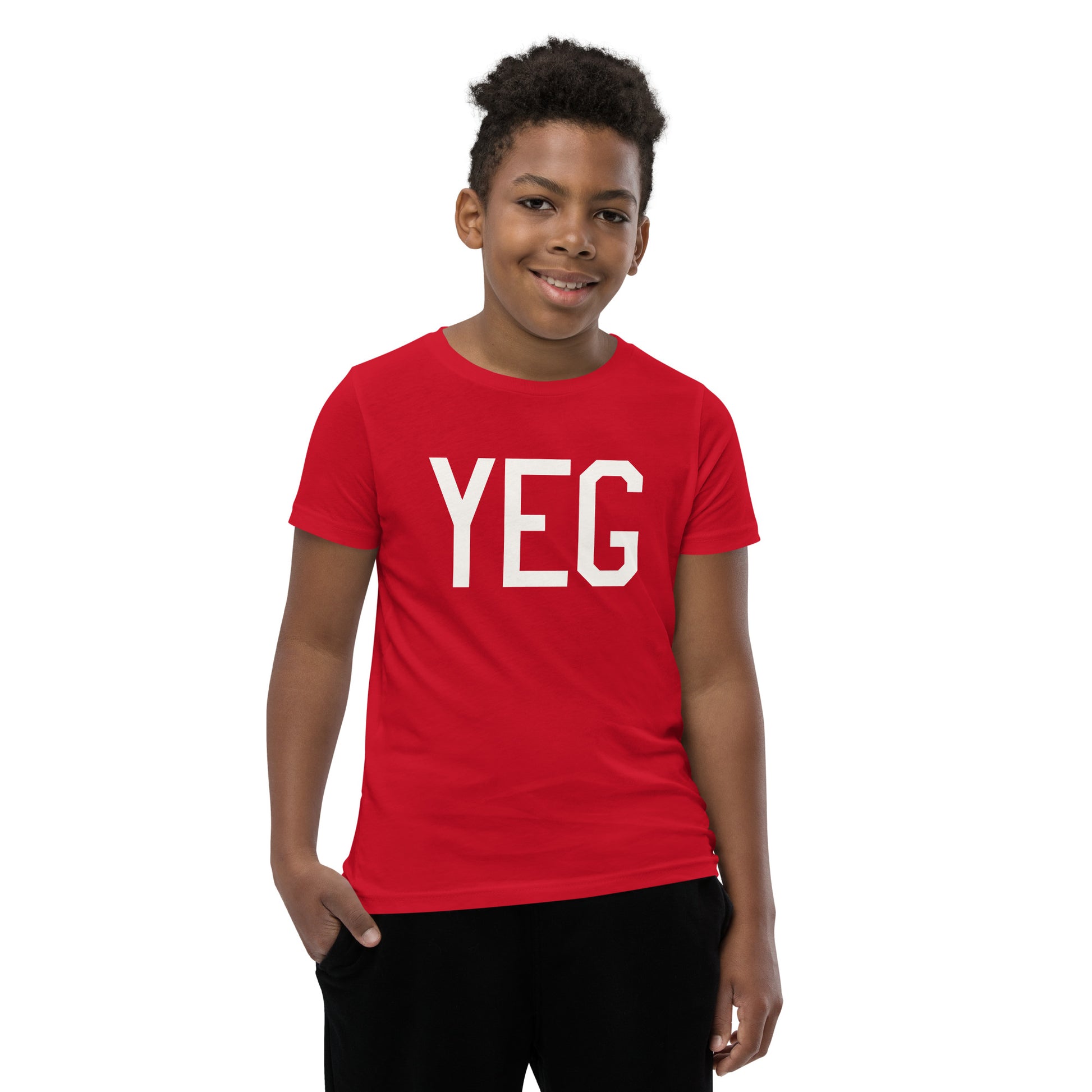 Kid's T-Shirt - White Graphic • YEG Edmonton • YHM Designs - Image 09