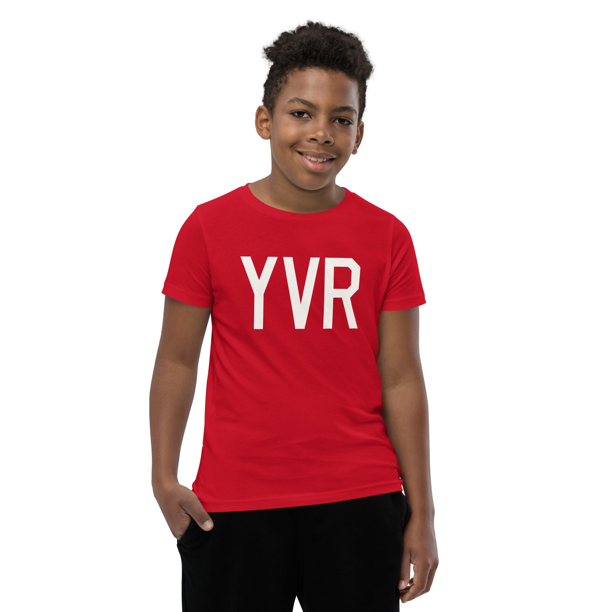 Kid's T-Shirt - White Graphic • YVR Vancouver • YHM Designs - Image 09