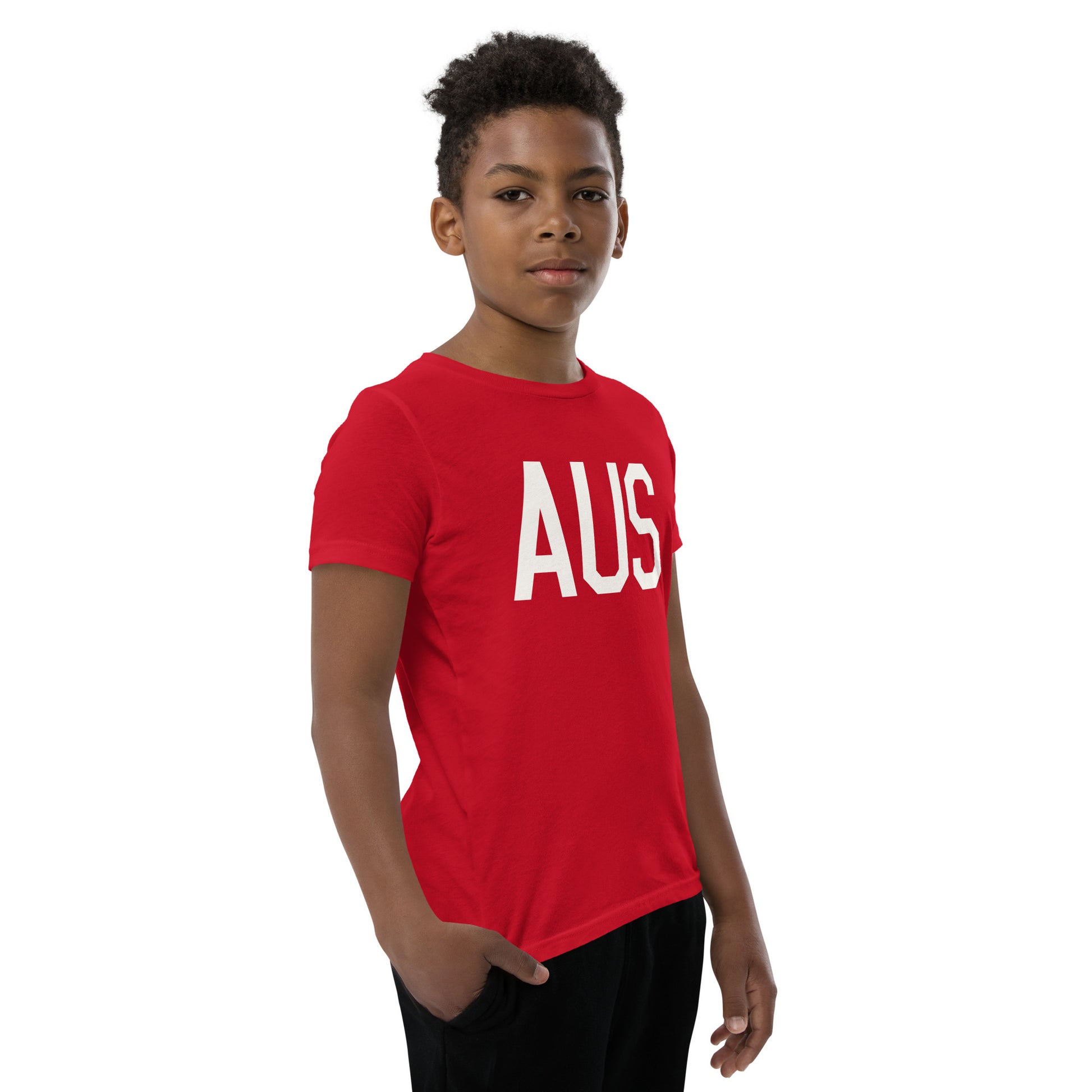 Kid's T-Shirt - White Graphic • AUS Austin • YHM Designs - Image 10