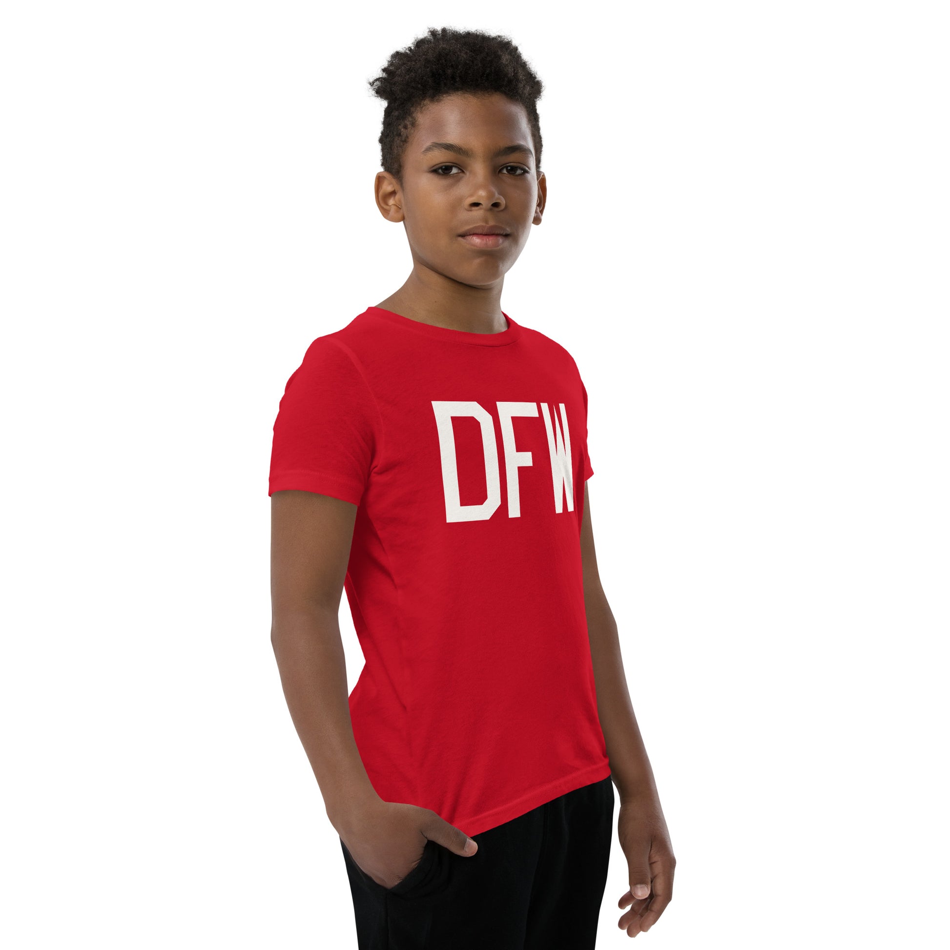Kid's T-Shirt - White Graphic • DFW Dallas • YHM Designs - Image 10