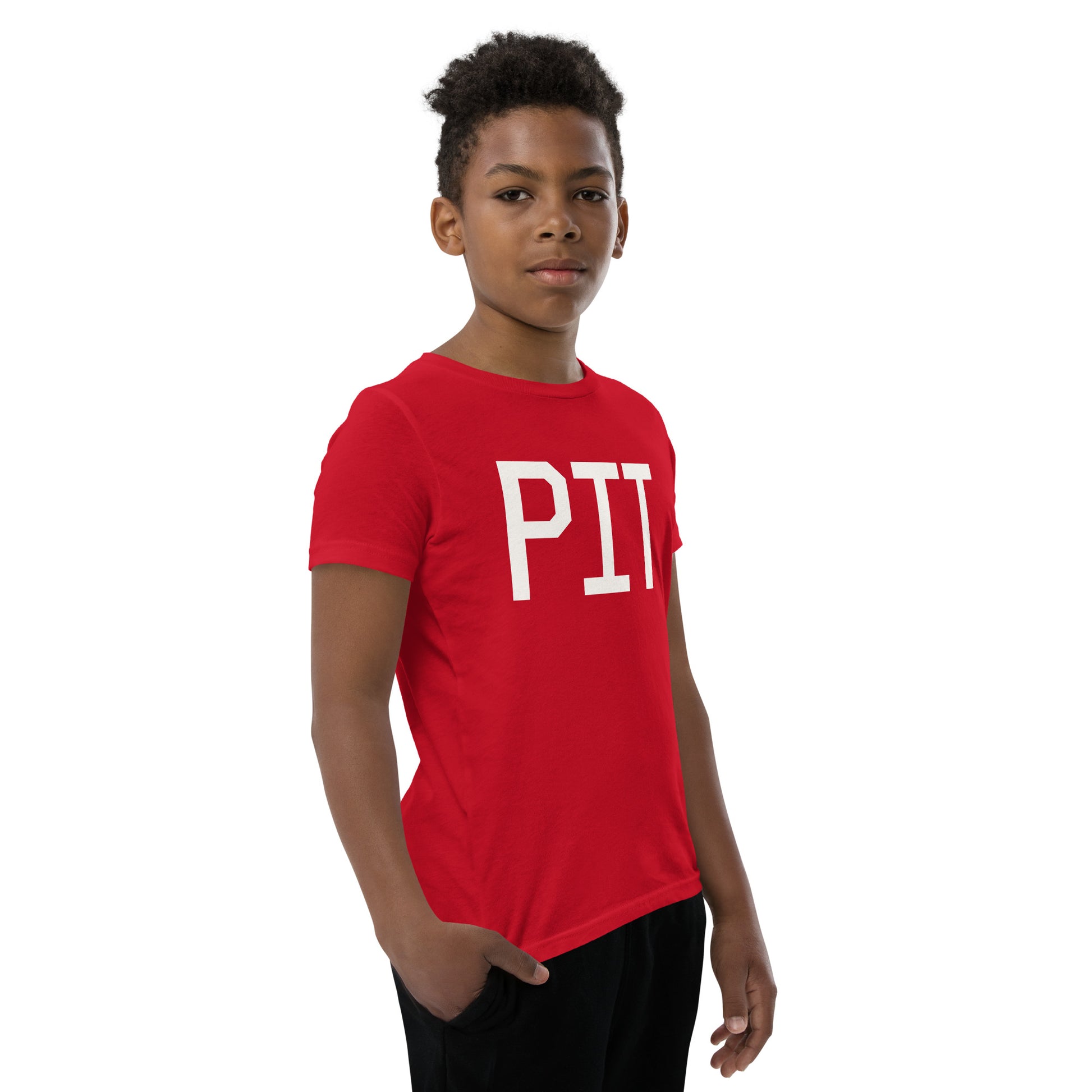 Kid's T-Shirt - White Graphic • PIT Pittsburgh • YHM Designs - Image 10