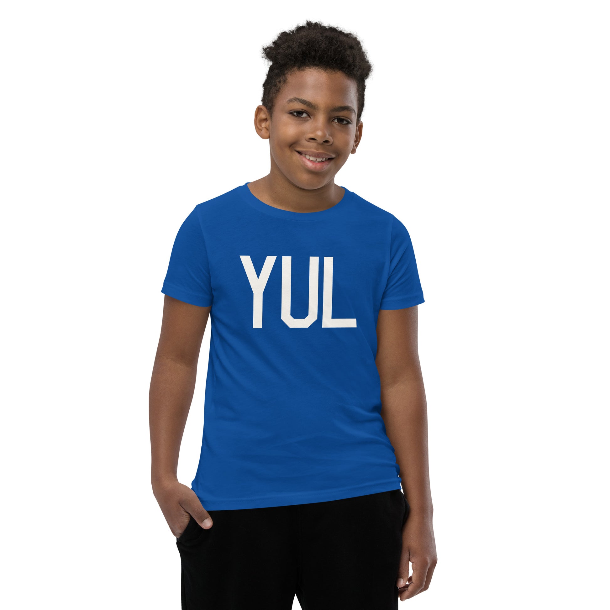 Kid's T-Shirt - White Graphic • YUL Montreal • YHM Designs - Image 11