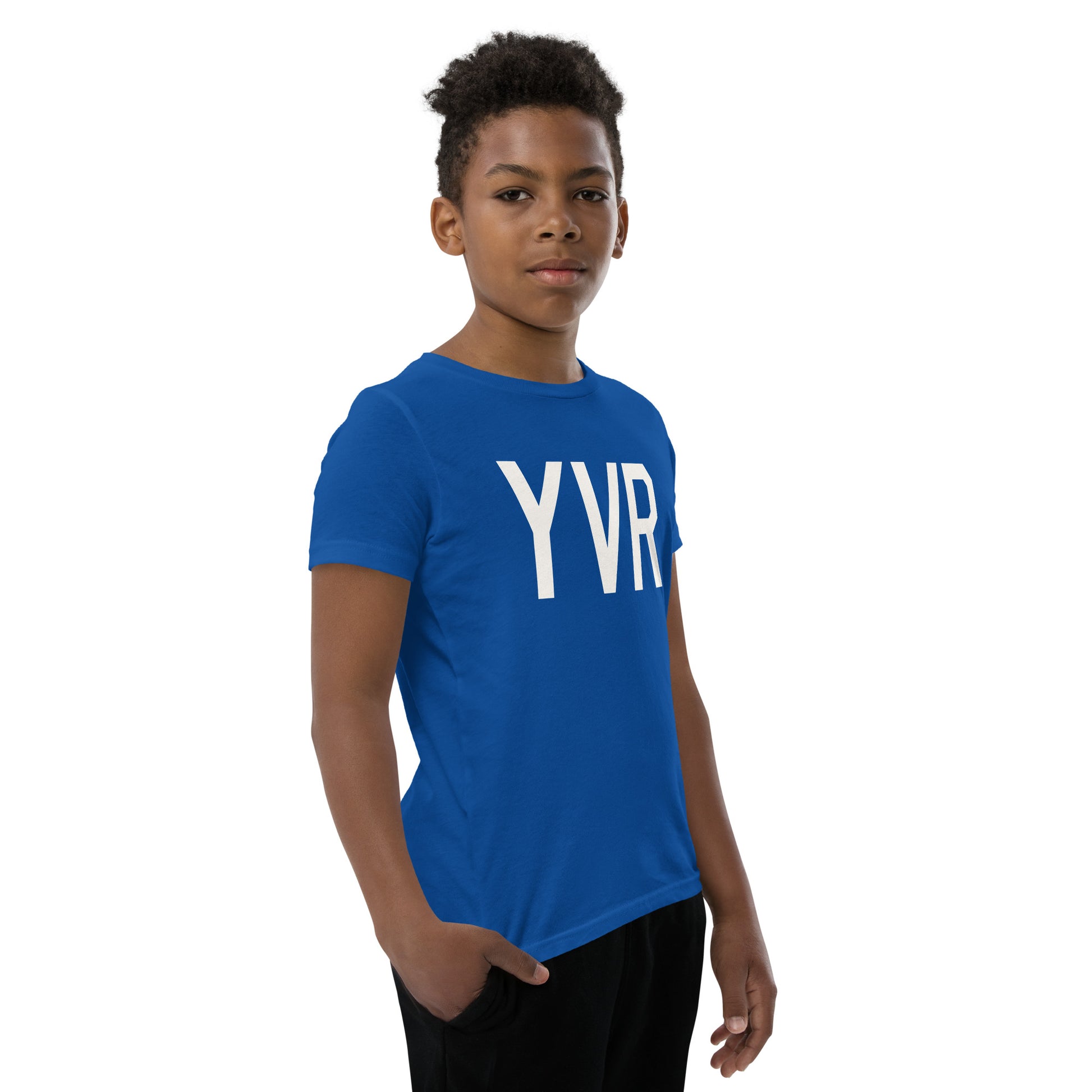 Kid's T-Shirt - White Graphic • YVR Vancouver • YHM Designs - Image 12