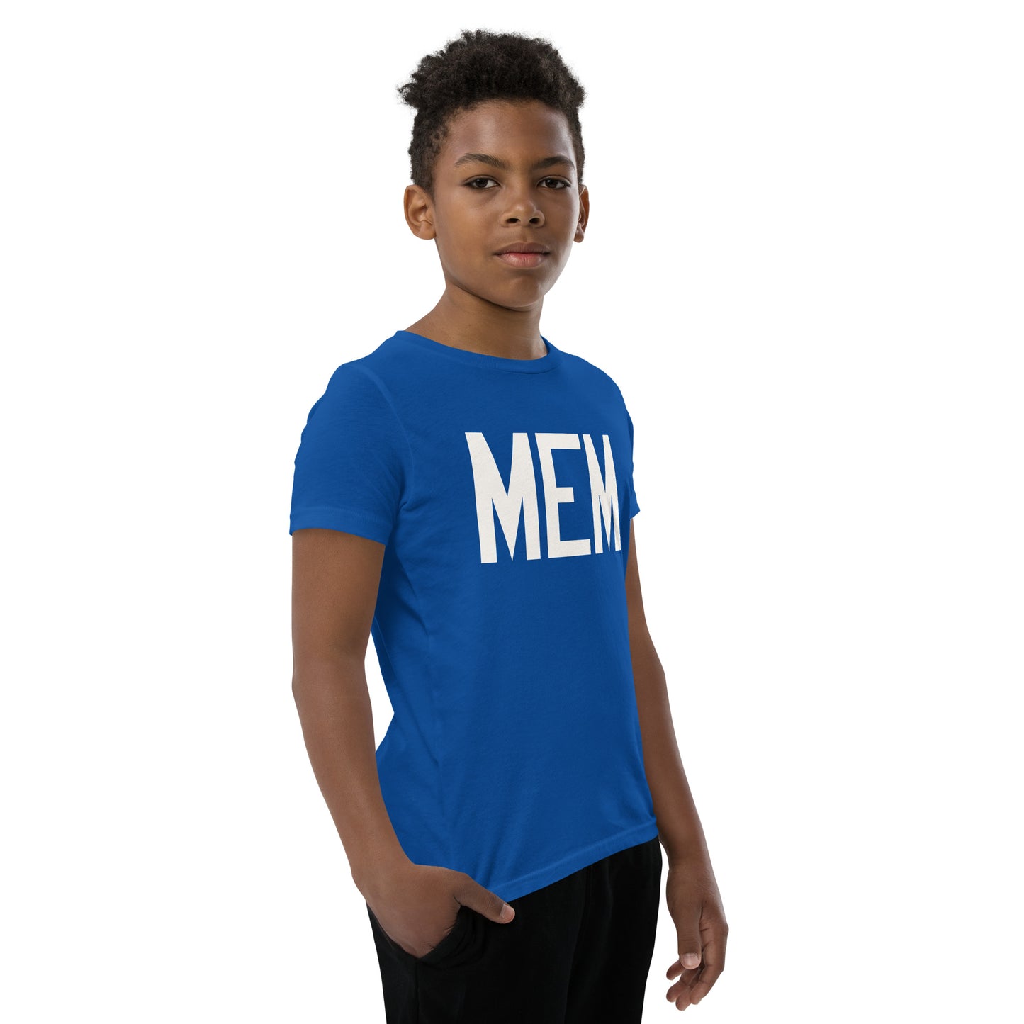 Kid's T-Shirt - White Graphic • MEM Memphis • YHM Designs - Image 12