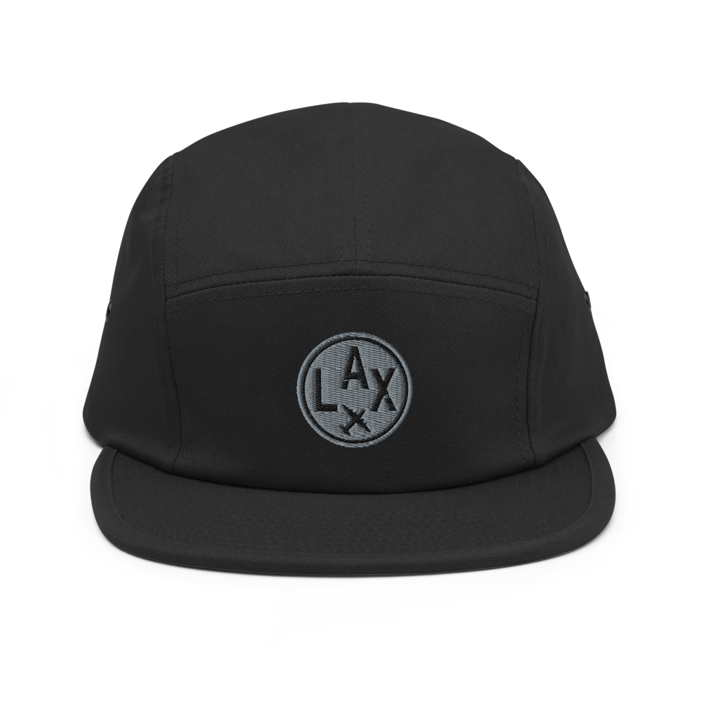 Airport Code Camper Hat - Roundel • LAX Los Angeles • YHM Designs - Image 05