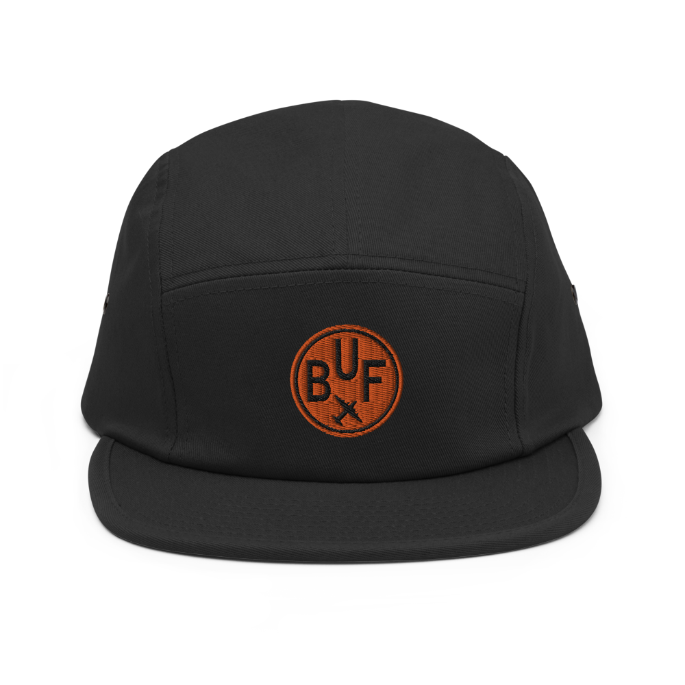 Airport Code Camper Hat - Roundel • BUF Buffalo • YHM Designs - Image 10