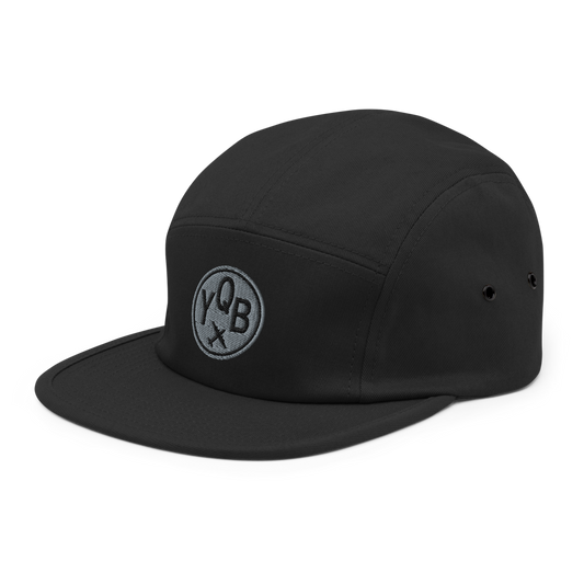 Airport Code Camper Hat - Roundel • YQB Quebec City • YHM Designs - Image 01
