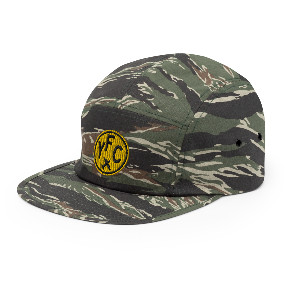 Airport Code Camper Hat - Roundel • YFC Fredericton • YHM Designs - Image 08