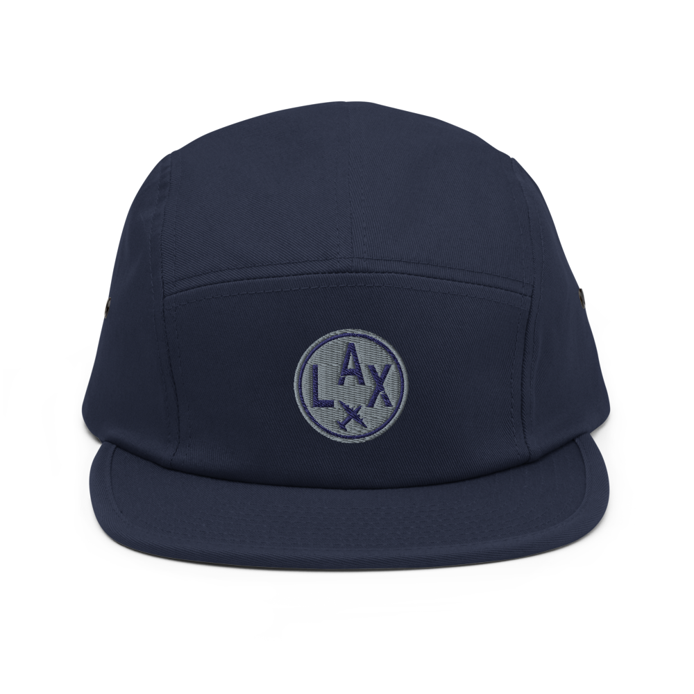 Airport Code Camper Hat - Roundel • LAX Los Angeles • YHM Designs - Image 10