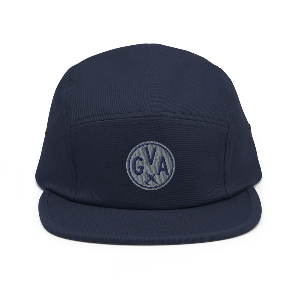Airport Code Camper Hat - Roundel • GVA Geneva • YHM Designs - Image 10
