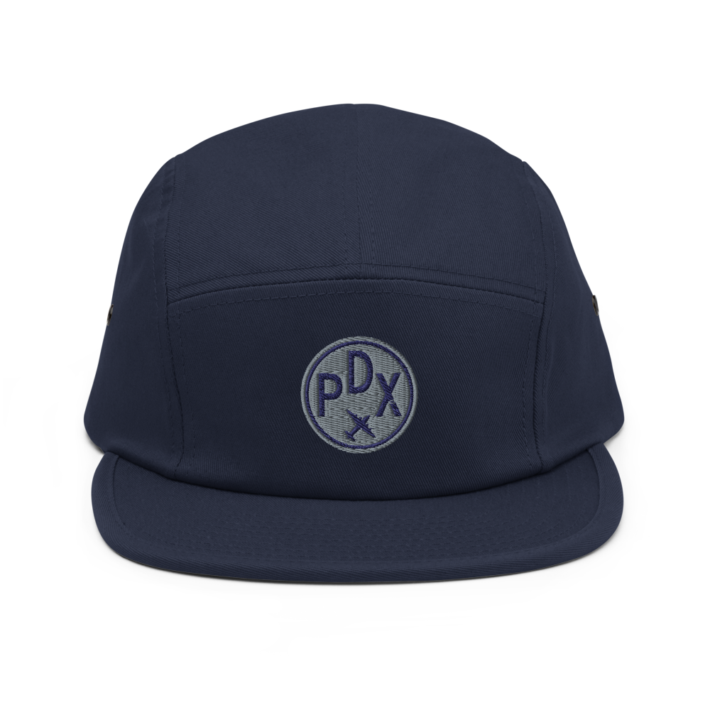 Airport Code Camper Hat - Roundel • PDX Portland • YHM Designs - Image 10