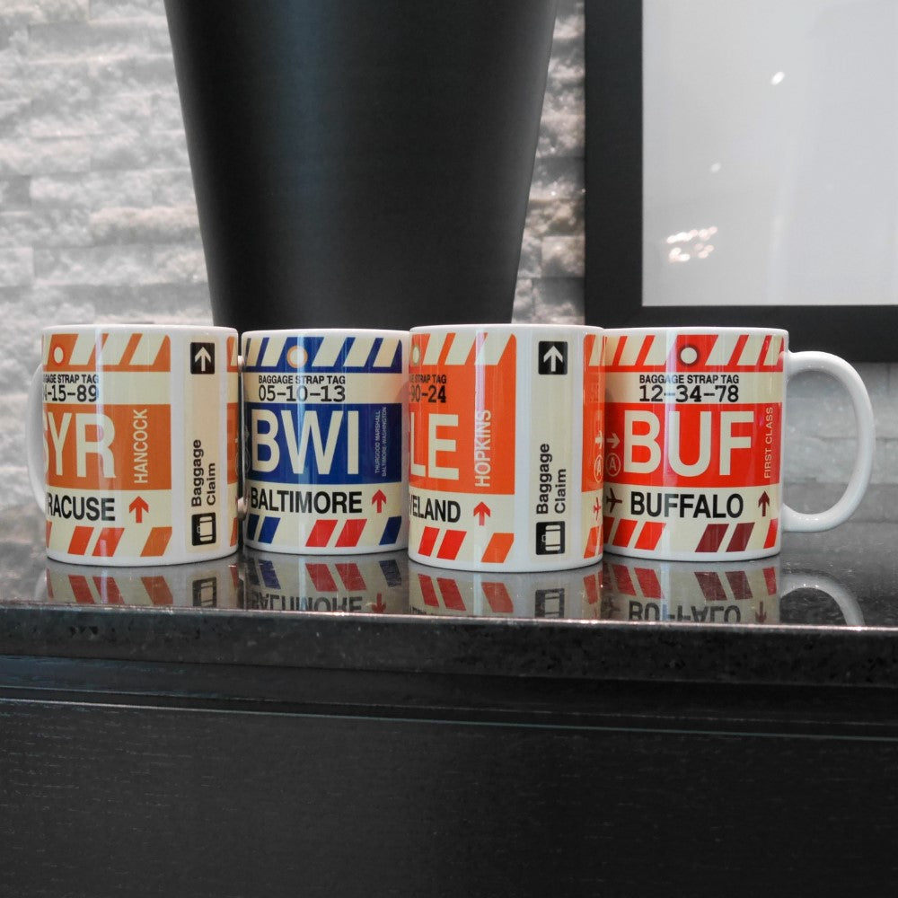 Aviation Gift Coffee Mug - Camouflage Green • BWI Baltimore • YHM Designs - Image 07