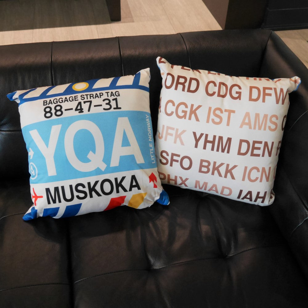 Travel Gift Throw PIllow • YBG Saguenay • YHM Designs - Image 08