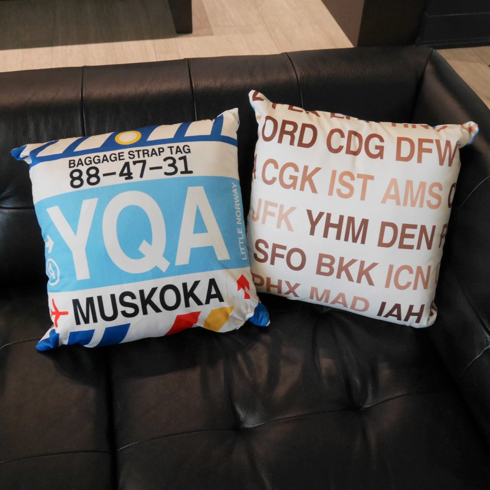 Travel Gift Throw Pillow • ASE Aspen • YHM Designs - Image 08