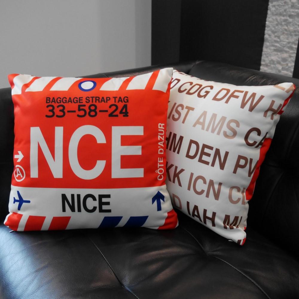 Travel-Themed Throw Pillow • NTL Newcastle • YHM Designs - Image 11