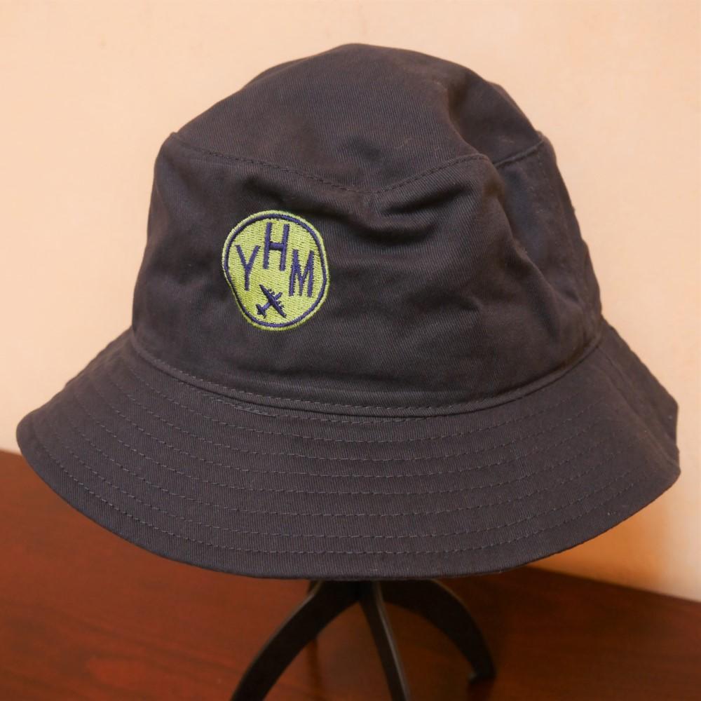 Roundel Bucket Hat - Navy Blue & White • YHZ Halifax • YHM Designs - Image 07