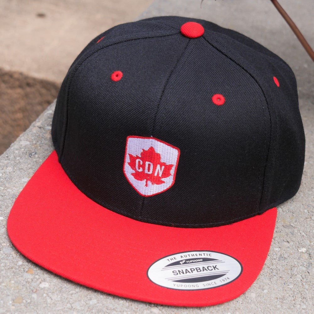 Maple Leaf Snapback Hat - Red/White • YUL Montreal • YHM Designs - Image 24