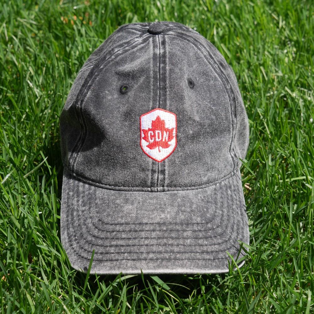 YHM Designs - DUB Dublin Vintage Washed Cotton Twill Cap with Airport Code and Roundel Design - Image 05