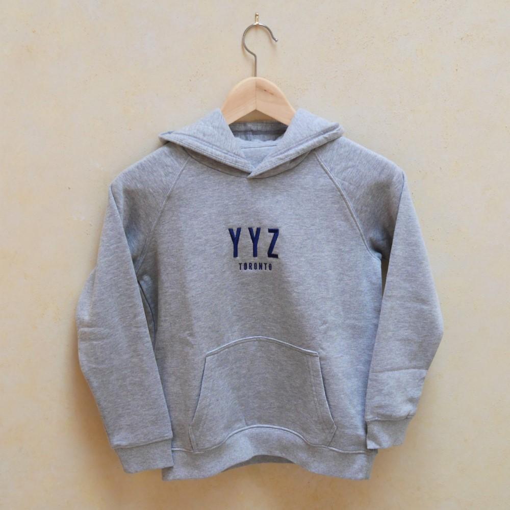 Kid's Sustainable Hoodie - Navy Blue • BWI Baltimore • YHM Designs - Image 07