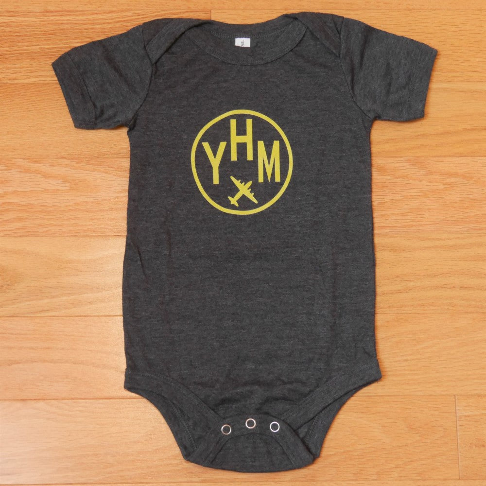 Airport Code Baby Bodysuit - Green • YHM Hamilton • YHM Designs - Image 09