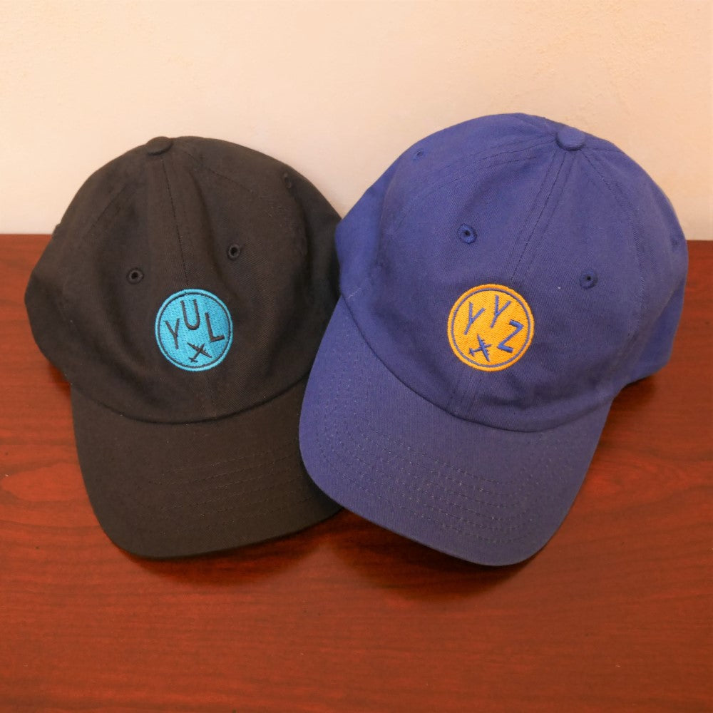 Airport Code Kid's Baseball Cap - White • BER Berlin • YHM Designs - Image 42