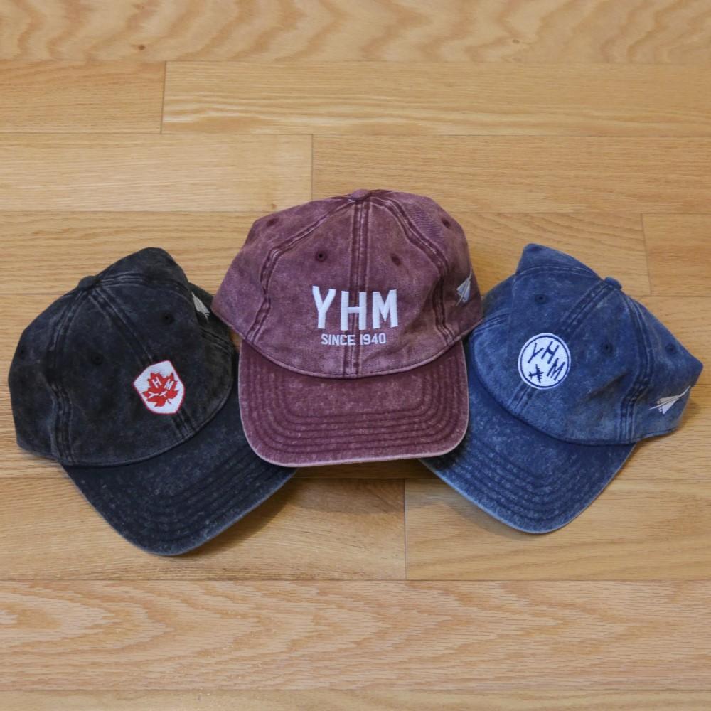 YHM Designs - BER Berlin Vintage Washed Cotton Twill Cap with Airport Code and Roundel Design - Image 06