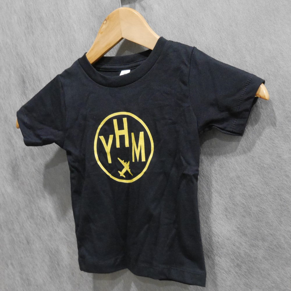 Airport Code Baby T-Shirt - Yellow • YQM Moncton • YHM Designs - Image 08
