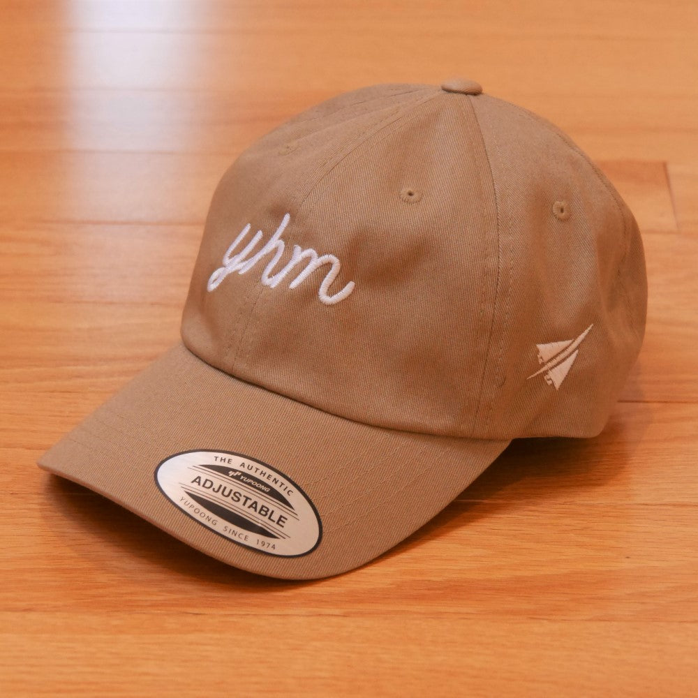 YHM Designs - YUL Montreal Airport Code Snapback Hat - Vintage Script Design - White Embroidery - Image 20